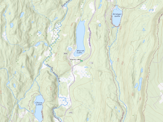 USGS topographic map of Marsh Lake