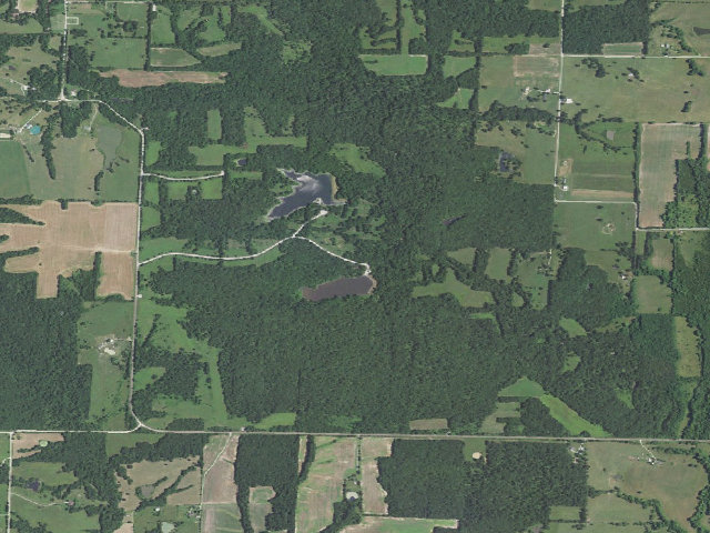 Aerial image of Marshall I. Diggs Conservation Area