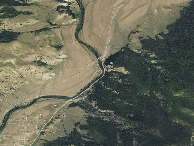 Aerial image of Marshall Park Campground