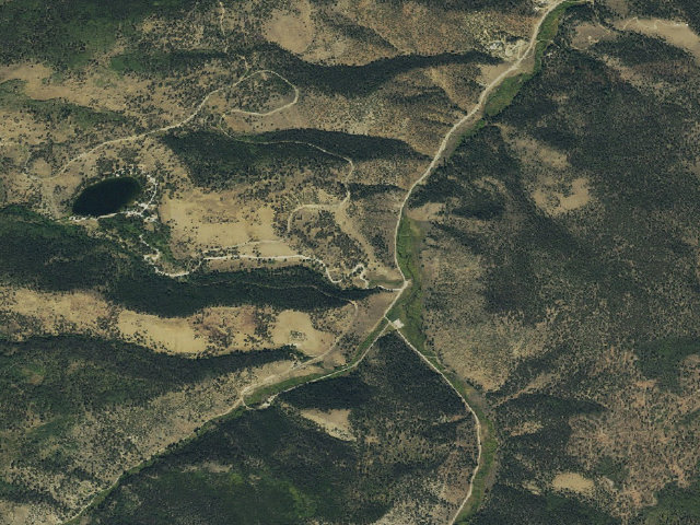 Aerial image of Marshall Pass Dispersed Campground