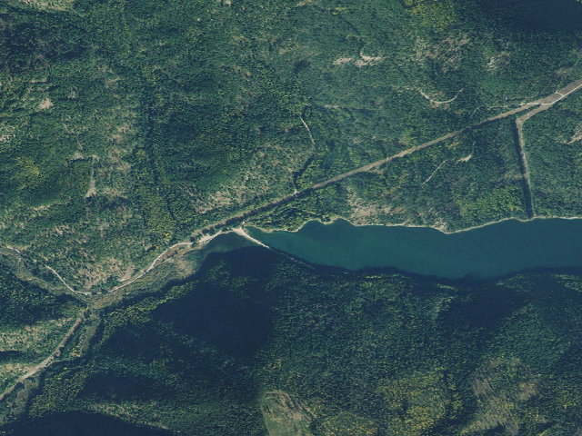 Aerial image of Marten Creek Campground