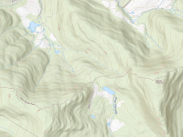 USGS topographic map of Mary Smith Hill Road Primitive Campsite [DEC #16689] (Delaware Wild Forest)