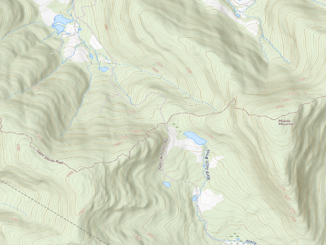 USGS topographic map of Mary Smith Hill Road Primitive Campsite [DEC #16690] (Delaware Wild Forest)