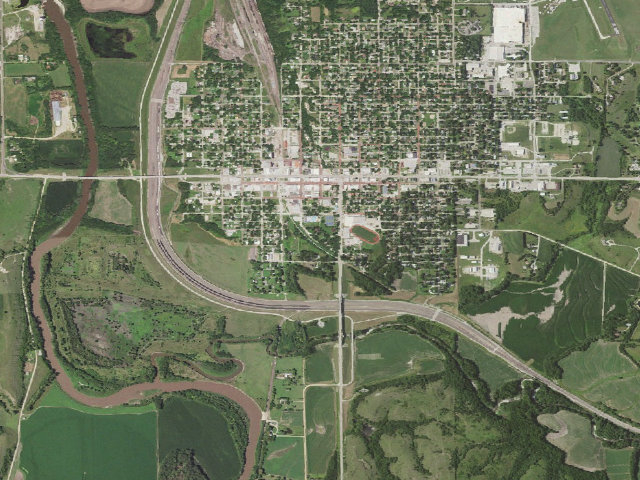 Aerial image of Marysville City Park