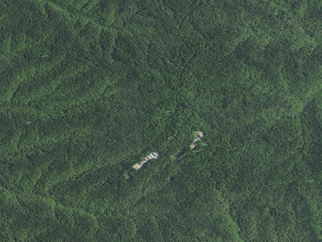Aerial image of Mason Ridge Campground (Morgan-Monroe State Forest)