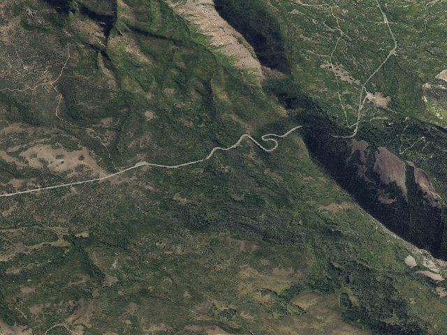 Aerial image of Masons Draw Campground