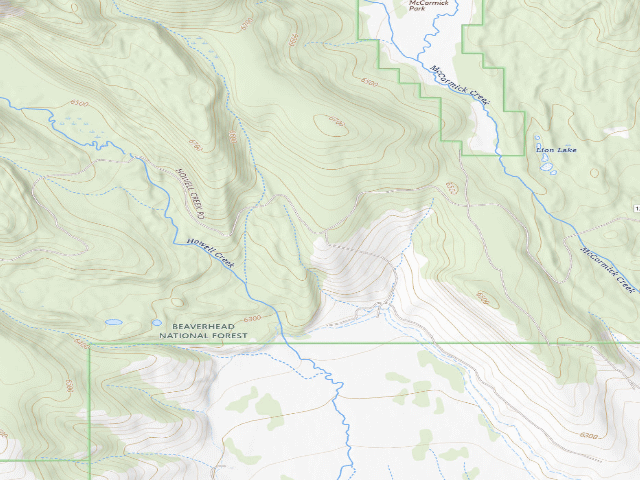 USGS topographic map of Massacre Ridge