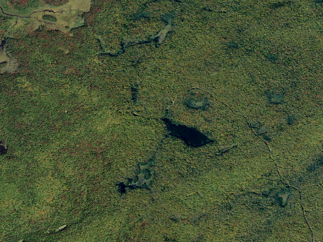 Aerial image of Massawepie Pond Campsite (Watsons East Triangle Wild Forest)