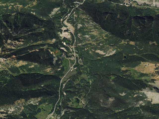 Aerial image of Matterhorn Campground