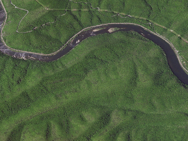 Aerial image of Matts Creek A.T. Shelter