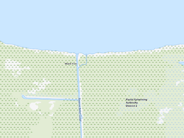 USGS topographic map of Maurepas Swamp WMA tent camping area 2