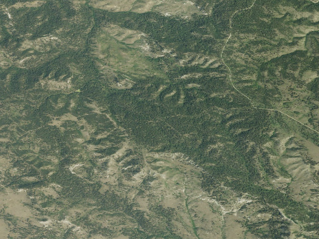 Aerial image of Maverick Gulch Crossroads