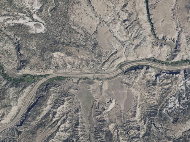 Aerial image of Max Reid (Paiute) Trailhead