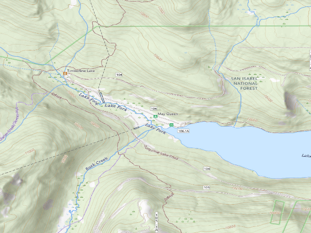 USGS topographic map of May Queen