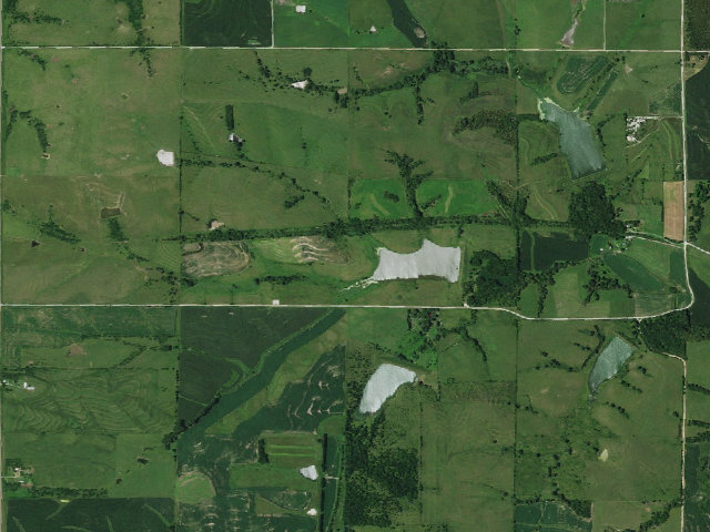 Aerial image of Mayberry WMA