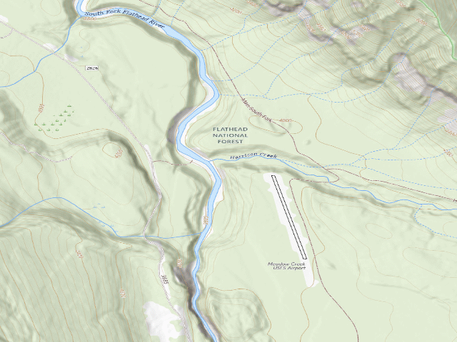 USGS topographic map of Mc Airstrip #6