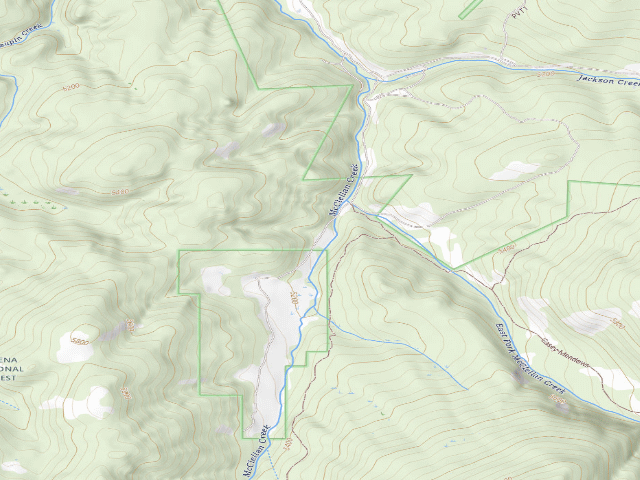 USGS topographic map of Mcclellan Creek Rd 294 008A