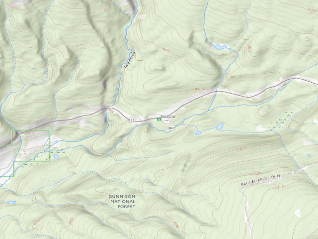 USGS topographic map of Mcclure