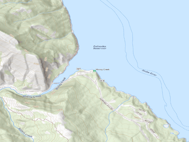 USGS topographic map of Mccoy Creek