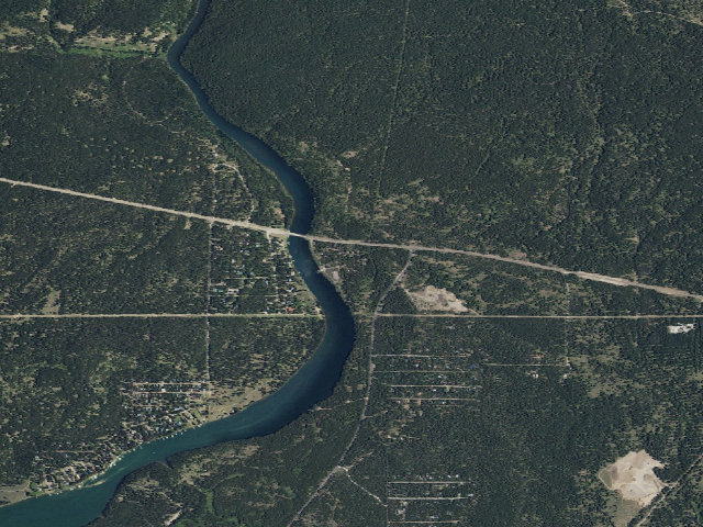 Aerial image of Mccrea Bridge Campground