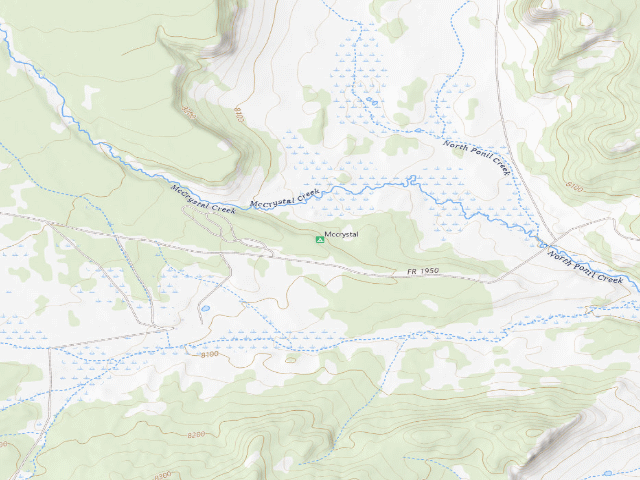 USGS topographic map of Mccrystal