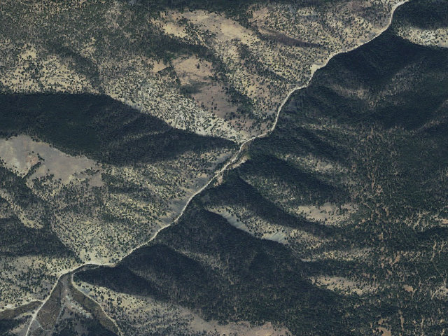 Aerial image of Mcdonald Flat Campground