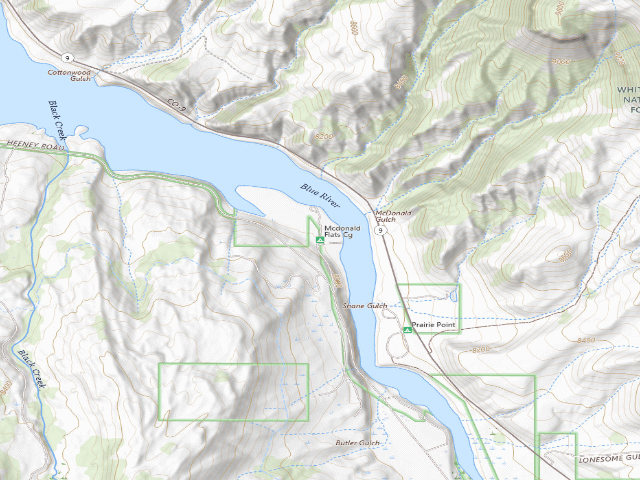 USGS topographic map of Mcdonald Flats Cg
