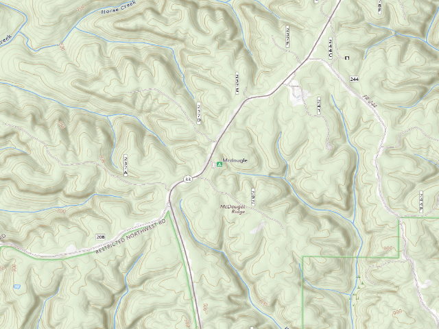 USGS topographic map of Mcdougle