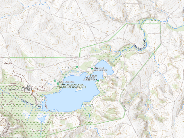 USGS topographic map of Mcdowell