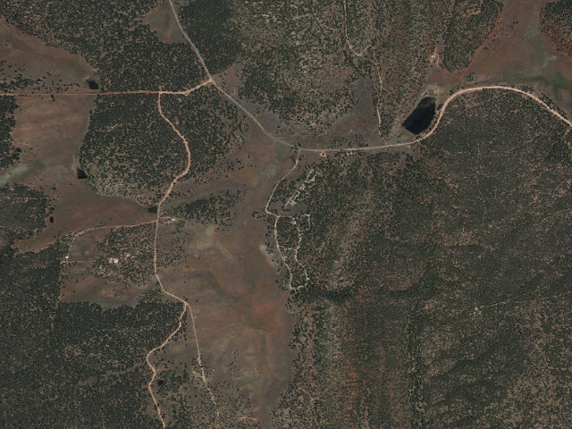Aerial image of McGaffey Campground
