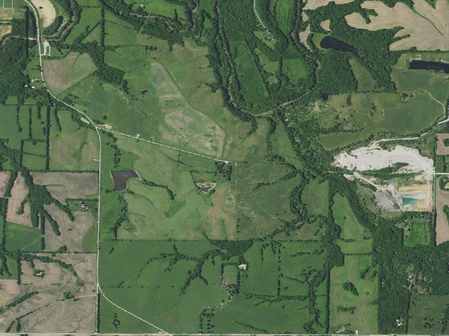 Aerial image of McGee Family Conservation Area