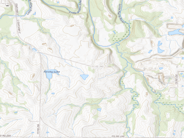 USGS topographic map of McGee Family Conservation Area