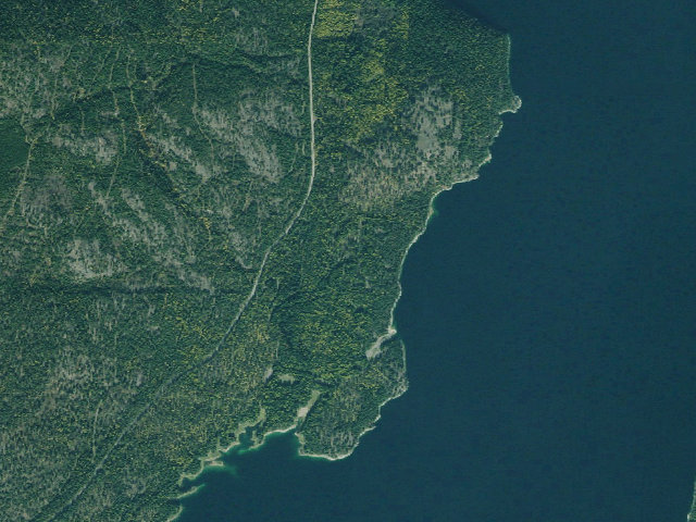 Aerial image of McGillivray Campground