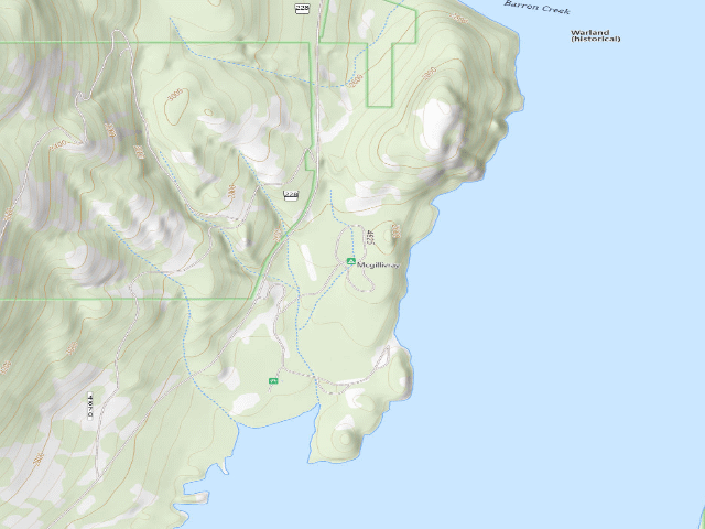 USGS topographic map of McGillivray Campground