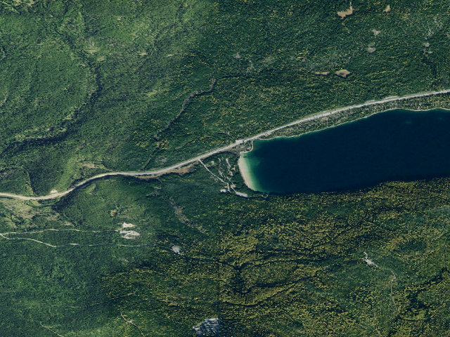 Aerial image of McGregor Lake Campground
