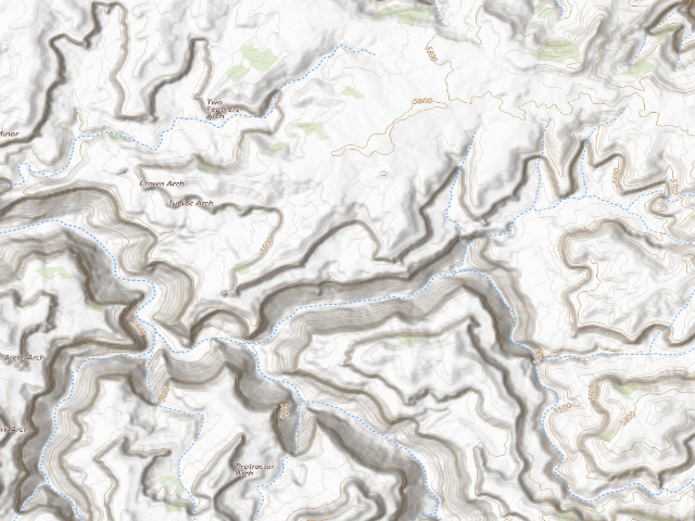USGS topographic map of Mcinnis Canyons National Conservation Area