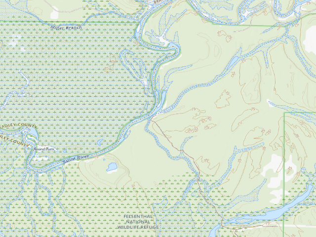 USGS topographic map of McIntire Bay Camping Area