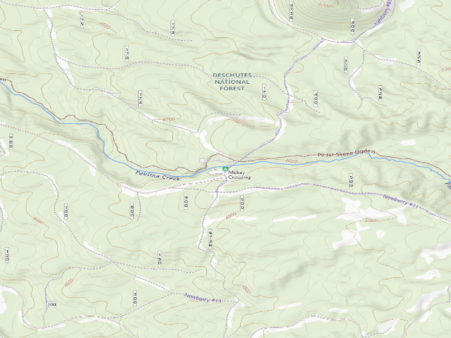 USGS topographic map of Mckay Crossing