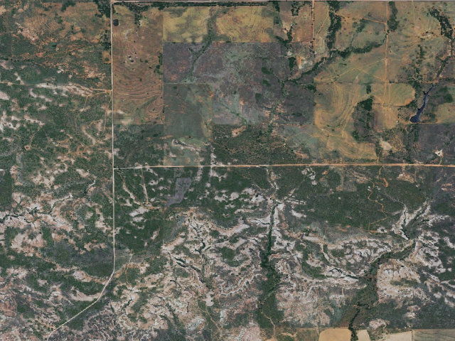 Aerial image of McMillan Cammp (Sandy Sanders WMA)