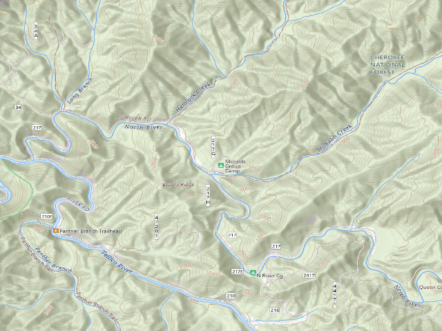USGS topographic map of Mcnabb Group Camp