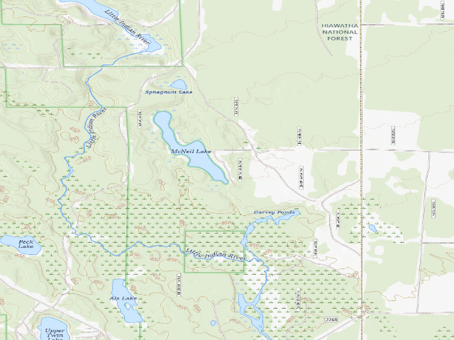 USGS topographic map of Mcneil Lake Camping Area