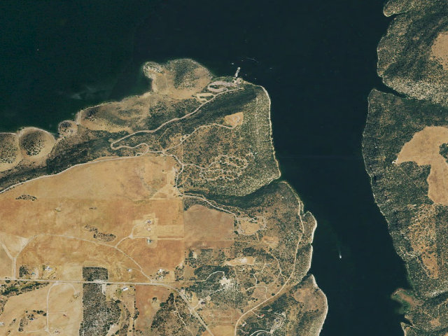Aerial image of McPhee Campground