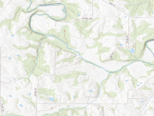 USGS topographic map of McPike Access