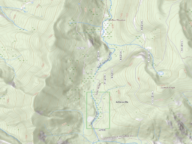 USGS topographic map of Mcrae Meadows Camp