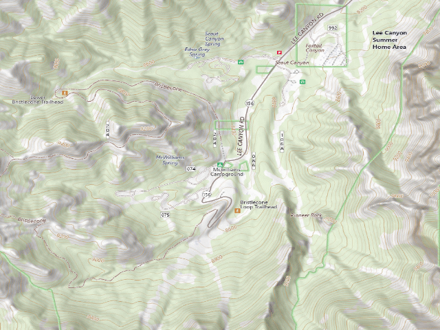 USGS topographic map of Mcwilliams  Campground