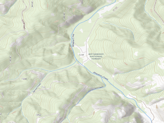 USGS topographic map of Meadow-03