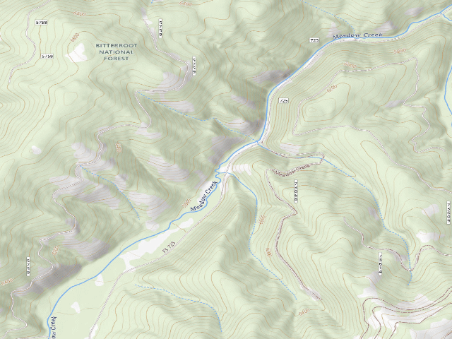 USGS topographic map of Meadow-12
