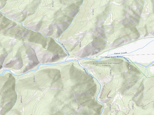 USGS topographic map of Meadow-725