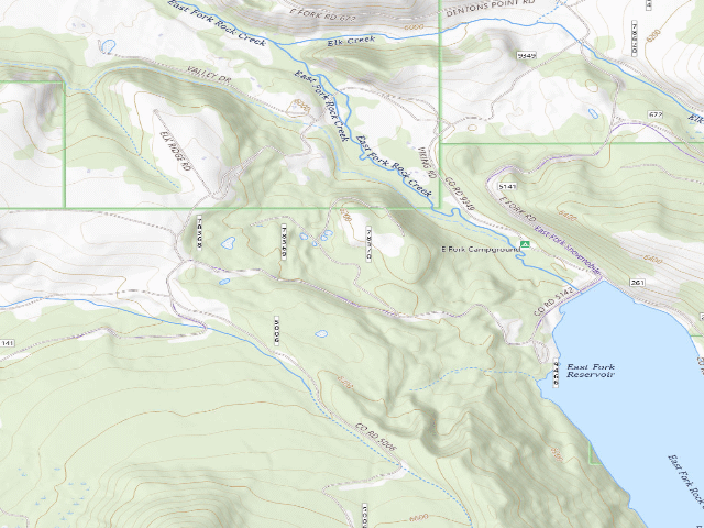 USGS topographic map of Meadow Creek-003