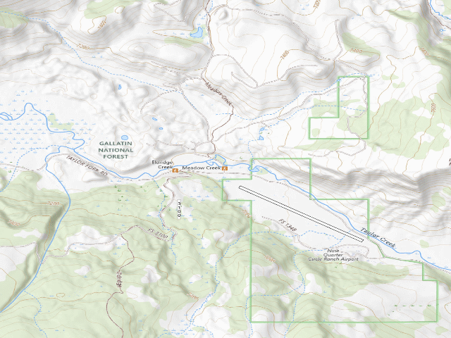 USGS topographic map of Meadow Creek 007